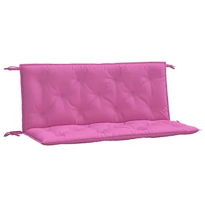 Abbildung von vidaXL Sitzauflage Gartenbank Auflagen 2 Stk. Rosa 120x50x7 cm Stoff, (2 St)