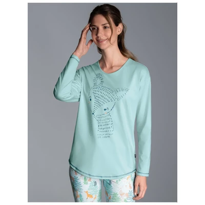 Abbildung von Trigema Schlafanzug &quot;TRIGEMA Schlafshirt Langarm mit süßem Printmotiv&quot;, (1 tlg.)