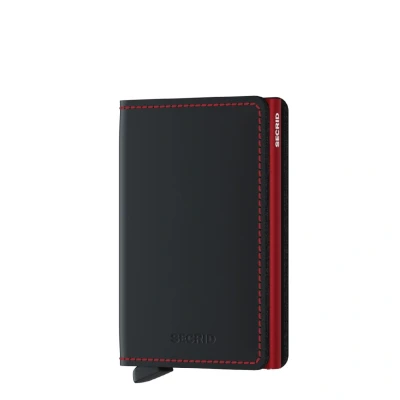 Abbildung von Secrid Slimwallet Portemonnaie Matte black &amp; red