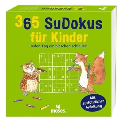 Abbildung von 365 Sudokus für Kinder: Jeden Tag ein bisschen schlauer!
