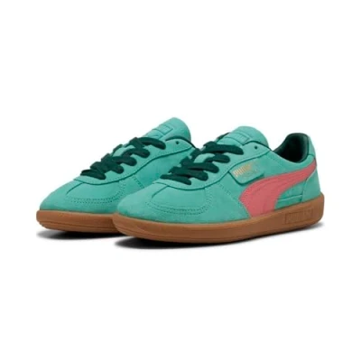 Abbildung von Puma Palermo Unisex Sneaker low turquoise/pink, Größe: 42.5, Turquoise/pink Veloursleder