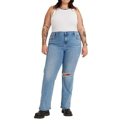 Abbildung von Levi&#039;s Damen Plus Size 726™ High Rise Flare Jeans,Medium Indigo Destructed,18 S