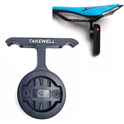 Abbildung von takewell Fahrradsattel Sattelhalterung für Garmin Varia RTL515, kompatibel mit RVR315, geeignet Sattelbogen aus jedem Material: Carbon, Aluminium, Stahl.