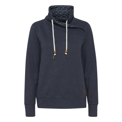 Abbildung von Oxmo Udine Sweatshirt, Damen, Größe: Medium, Total eclipse melange
