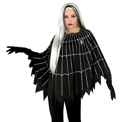 Abbildung von Fun World Hexen Kostüm Spinnweben Poncho