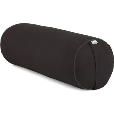 Abbildung von Yoga Bolster (rund) BASIC schwarz. Dinkelhülsen