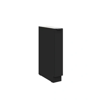 Abbildung von Küchen Preisbombe Unterschrank Schrankauszug 15 cm Küche SIENA Schwarz Küchenzeile Küchenblock