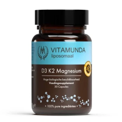 Abbildung von Vitamunda Liposomale Vitamin D3 + K2 Magnesium 30 Kapseln