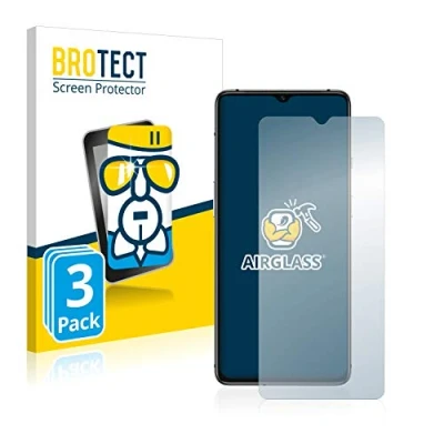 Abbildung von BROTECT Schutzglas für OnePlus 7T (3 Stück) Schutzfolie Panzer Folie Glas [Extrem Kratzfest 9H, Anti Fingerprint, Ultra Transparent]