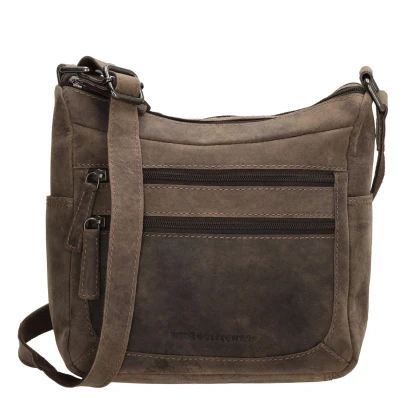 Abbildung von Hide &amp; Stitches Idaho Shoulderbag darkbrown Tasche Damen
