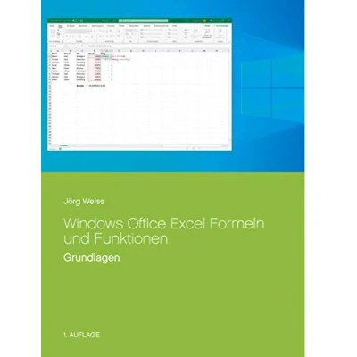 Abbildung von Windows Office Excel Formeln und Funktionen: Seminar Schulungsunterlage