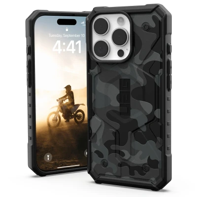 Abbildung von Apple iPhone 16 Pro Hülle Kunststoff UAG Hard Case/Backcover Handyhülle Schwarz Shockproof/Stoßfest