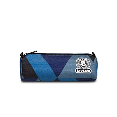 Abbildung von Federmäppchen INVICTA, Mäppchen, Federtasche für Schreibwaren, Mädchen&amp;Jungen, Schule und Gymnasium, Teenager, blau, TARTAN