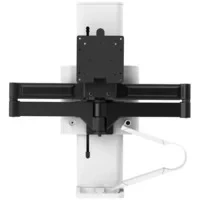 Abbildung von ERGOTRON TRACE Monitorhalterung in Weiß Monitor Tischhalterung mit patentierter CF Technologie für Bildschirme bis 38 Zoll, 27.9cm Höhenverstellung, VESA Standard und 15 Jahre Garantie