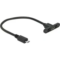 Abbildung von USB 2.0 Kabel, Micro Stecker &gt; Buchse zum Einbau
