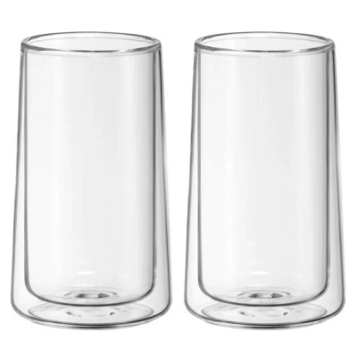 Abbildung von WMF SmarTea doppelwandige Latte Macchiato Gläser Set 2 teilig, 270ml, Schwebeeffekt, Thermogläser, hitzebeständiges Kaffeeglas