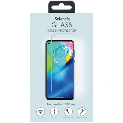 Abbildung von Motorola Moto G8 Power Panzerglas Selencia Displayschutz Gehärtetes Glas aus gehärtetem für