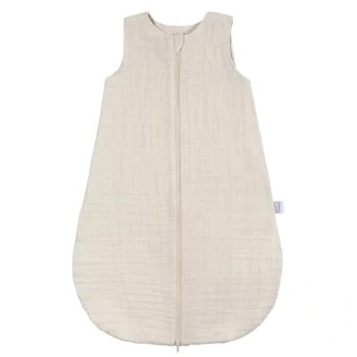 Abbildung von MAKIAN Baby Sommerschlafsack Musselin Leichter Schlafsack aus 100% Baumwolle ärmellos, atmungsaktiv, TOG 1.0 ÖkoTex Standard 100 Frühling &amp; Sommer Beige