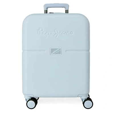Abbildung von Pepe Jeans Accent Kabinenkoffer Blau 40 x 55 20 cm starres ABS integrierter TSA Verschluss 37 l 3,22 kg 4 Doppelrollen Handgepäck