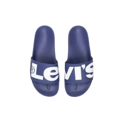 Abbildung von Levis Kids Pantolette &quot;JUNE&quot;, Sommerschuh, Schlappen, Badeschuh, Poolslides mit Kontast Logo