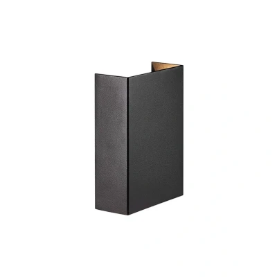 Abbildung von LED Außenwandlampe Fold Seaside up/down, 10 x 15 cm, schwarz