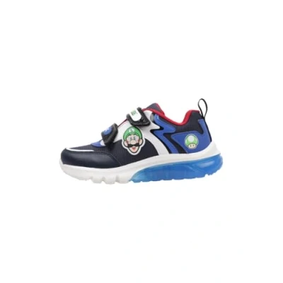 Abbildung von Geox Nintendo Ciberdron BOY Light UP Sneaker low für Kinder, Größe: 35, Navy/royal Schuhe