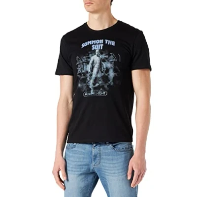 Abbildung von Marvel Herren Memarcots273 T Shirt, Schwarz, L