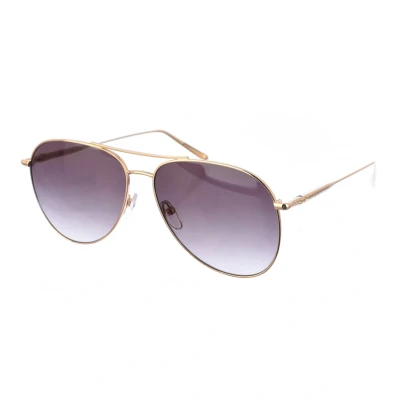 Abbildung von LONGCHAMP Damen LO139S 712 Sonnenbrillen Metall Gold Grün Pilot Normal Schattiert