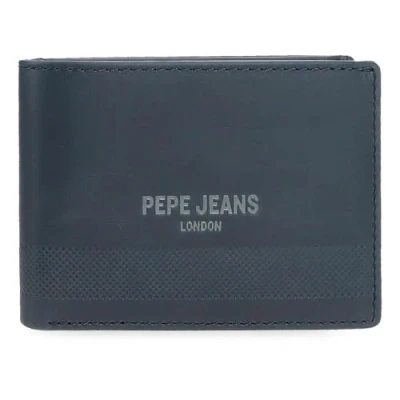 Abbildung von Pepe Jeans Deep Horizontale Geldbörse mit blau 11 x 8 1 cm Leder by Joumma Bags, blau, Talla única, Münzfach
