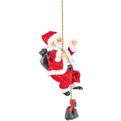 Abbildung von infactory Kletternder Nikolaus: Weihnachtsmann Santa Crawl (hängender Weihnachtsmann, Klettert, Geschenkideen)