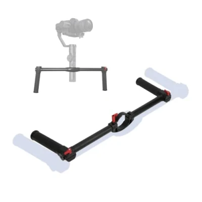 Abbildung von Monitorverlängerung Handgriff, oft Gummischlaufe Dual Handle Grip Lightweight für Zhiyun Crane 2S Mikrofon