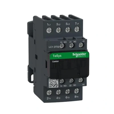 Abbildung von Schneider Electric Tesys, Leistungsschütz, 4 poltig, 32A, AC1, 230V, 50/60HZ 1S 1Ö, Spule LC1DT32P7