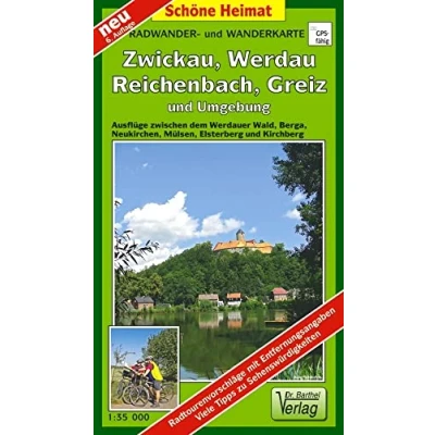 Abbildung von Doktor Barthel Wander und Radwanderkarten, Radwanderkarte Wälder um Zwickau Greiz Umgebung: Ausflüge zwischen Berga an der ... i.V. Kirchberg (Schöne Heimat)