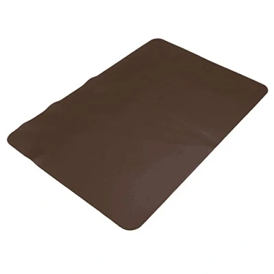 Abbildung von Stillshine Silikon Backmatte / Backunterlage Rutschfest Silikonmatte Baby Platzdeckchen, 40 x 30 cm, in Pastell Farbe Fakultativ (Braun)
