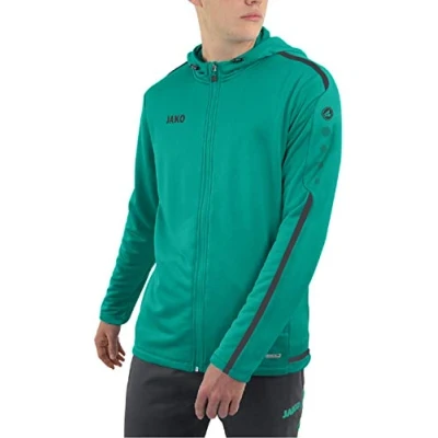 Abbildung von JAKO Herren Kapuzenjacke Striker 2.0, türkis/anthrazit, S, 6819