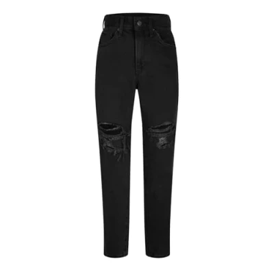 Abbildung von Levi&#039;s Damen High Waisted Mom Jeans, Black Destructed, 25W / 29L