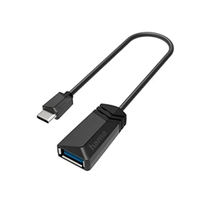 Abbildung von Hama USB OTG Adapter, C Stecker, Buchse 3.2 Generation 1,5 Gbit/s Adapter zu Typ A, 10 cm