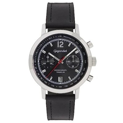Abbildung von Gigandet Herren Analog Japanisches Quarzwerk Uhr mit Leder Armband 3VNAG10/007