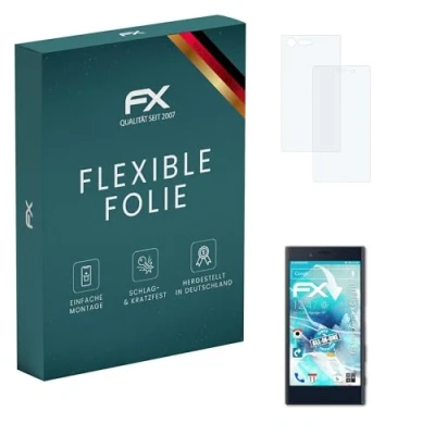 Abbildung von atFoliX Schutzfolie kompatibel mit Sony Xperia X Compact Folie, ultraklare und flexible FX Displayschutzfolie (3er Set)