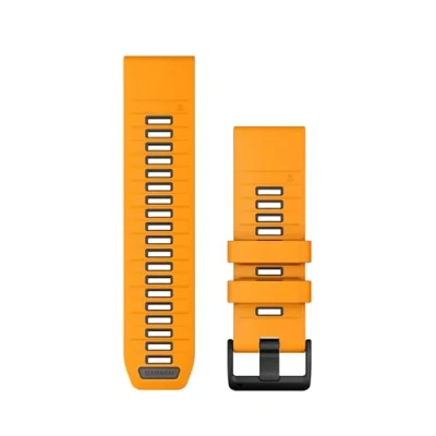 Abbildung von Garmin QuickFit, Silikonband, 26 mm, Sparkorange/Graphit