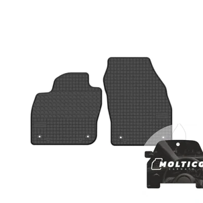 Abbildung von moto MOLTICO Vorne Gummi Automatten Gummimatten Passgenau Allwetter Fussmatten Auto passend für VW T Cross (2018 )