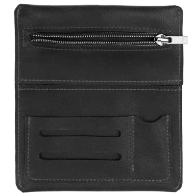 Abbildung von Simaru Tabakbeutel Tabaktasche Drehertasche Sintra, feinstes echt Leder, austauschbare Gummis, für 30g Tabak, Made in EU