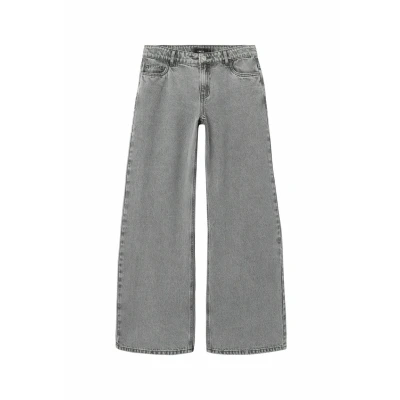 Abbildung von LMTD WIDE LOW Waist Jeans Relaxed Fit für Kinder, Größe: 128, Light grey denim