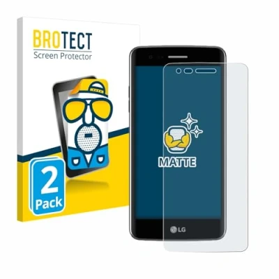 Abbildung von BROTECT Entspiegelungs Schutzfolie für LG K8 2017 (2 Stück) Matte Displayschutz Folie, Anti Reflex, Fingerprint
