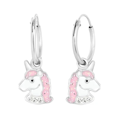 Abbildung von Lucardi Ohrringe silvercoloured für Kinder, Größe: One Size, Silver/coloured