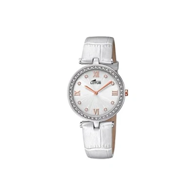 Abbildung von Lotus Watches Damen Datum klassisch Quarz Uhr mit Leder Armband 18462/1