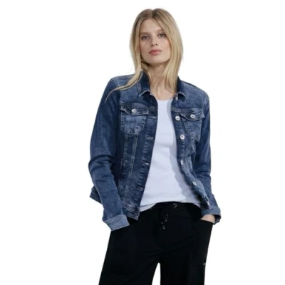 Abbildung von Cecil Damen B212074 Jeansjacke, mid Blue Used wash, XS