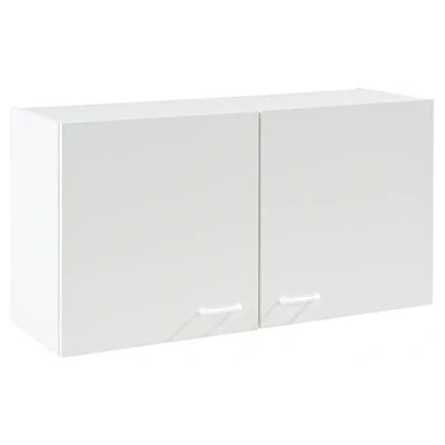 Abbildung von Hängeschrank TOP, B 100 cm weiß, Breite cm, 2 Türen, mit 1 höhenverstellbarem Einlegeboden