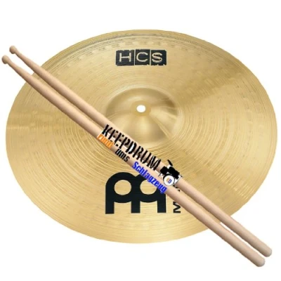 Abbildung von Meinl HCS 14&quot; Crash Becken + keepdrum Drumsticks