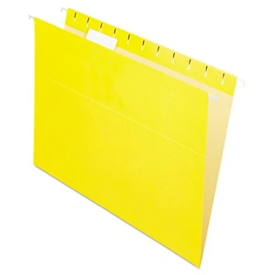 Abbildung von Pendaflex 81606EE Recycling Hängemappen Briefformat gelb 1/5 Zuschnitt 25/BX (81606)
